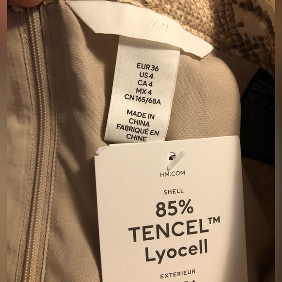 NWT H&M Brown Snake-Print Maxi Skirt - Picture 6 of 7